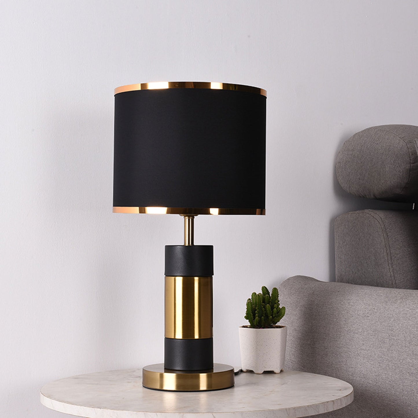 Modern Table Lamp Desk Lamp, Fabric lampshade