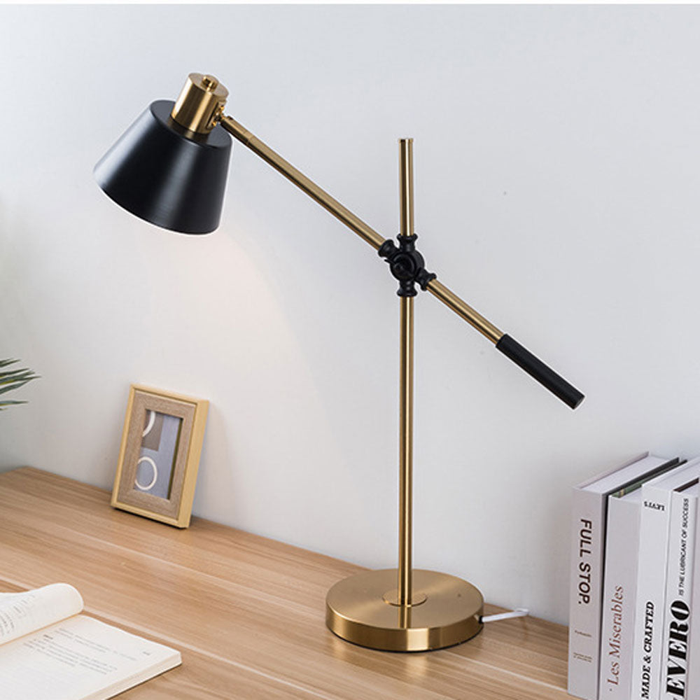 Eye-Care Table Lamp for Studying, Black