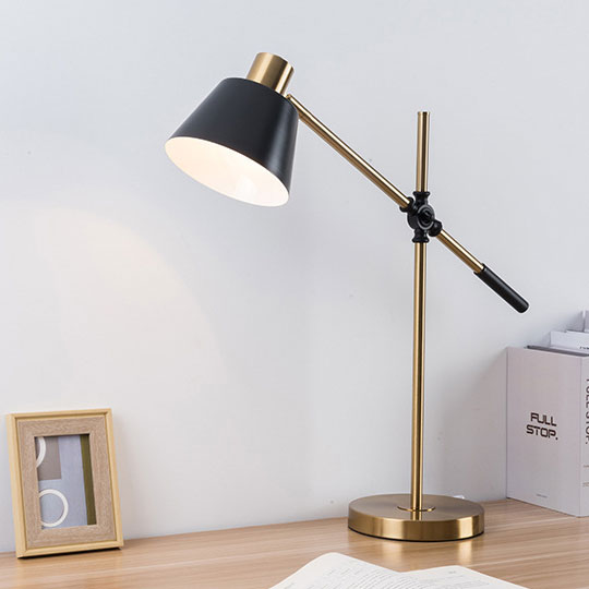 Eye-Care Table Lamp for Studying, Black