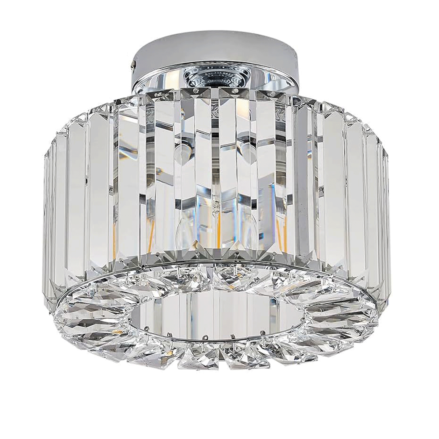 Crystal Ceiling Light Champagne Gold LED Ceiling Lighting(Bulb Not Included)