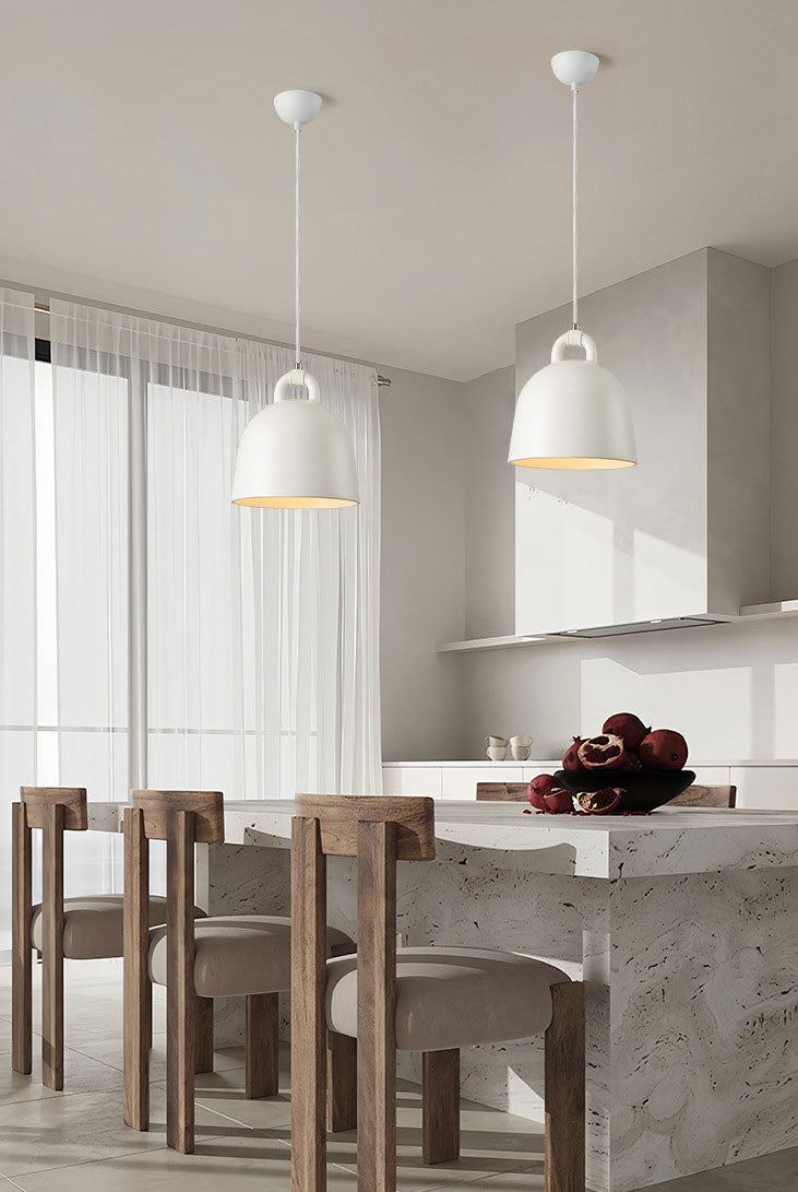 Modern Simple Pendant Light, Resin Shade Pendant Lamp for Living Room, Kitchen Island, Bedroom, Dining Room Table(Bulb Not Included)