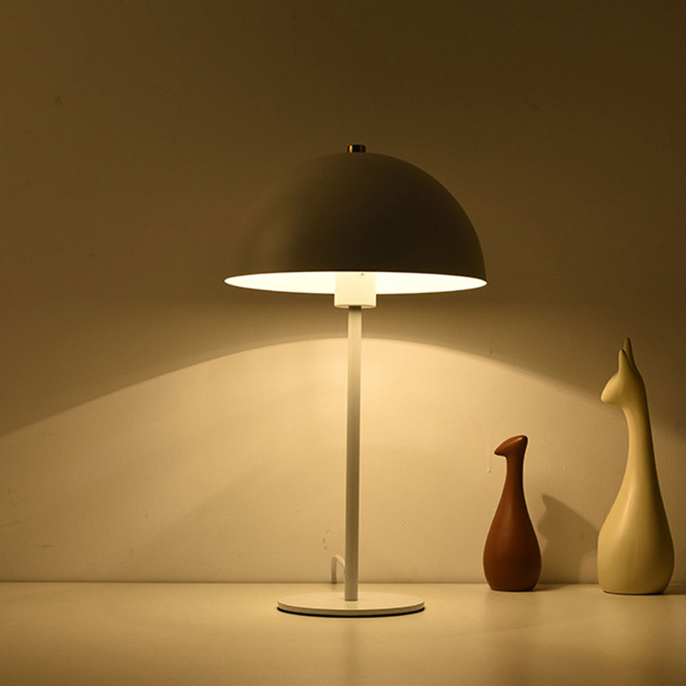 Mushroom Table Lamp Bedside Table Lamp, Wrought Iron Table Light