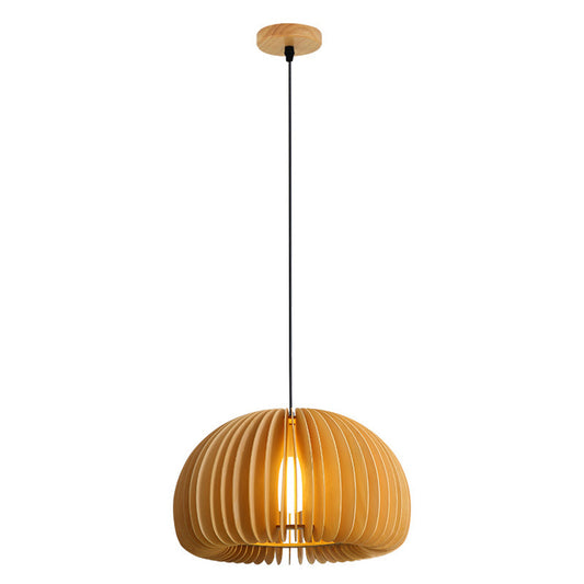 Nordic Pumpkin Wood Pendant Light(Bulb Not Included)