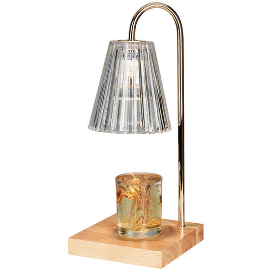 Candle Warmer Lamp with Timer Dimmer, Clear Glass Table Lamp