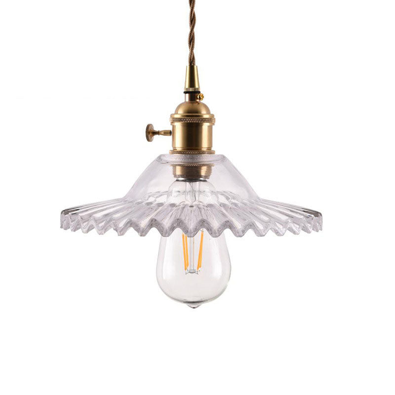 Glass Vintage Pendant Light – Adjustable Industrial Lighting