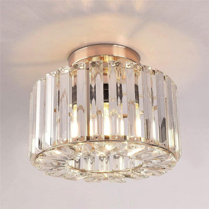 Crystal Ceiling Light Champagne Gold LED Ceiling Lighting(Bulb Not Included)