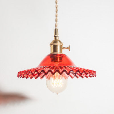 Glass Vintage Pendant Light – Adjustable Industrial Lighting