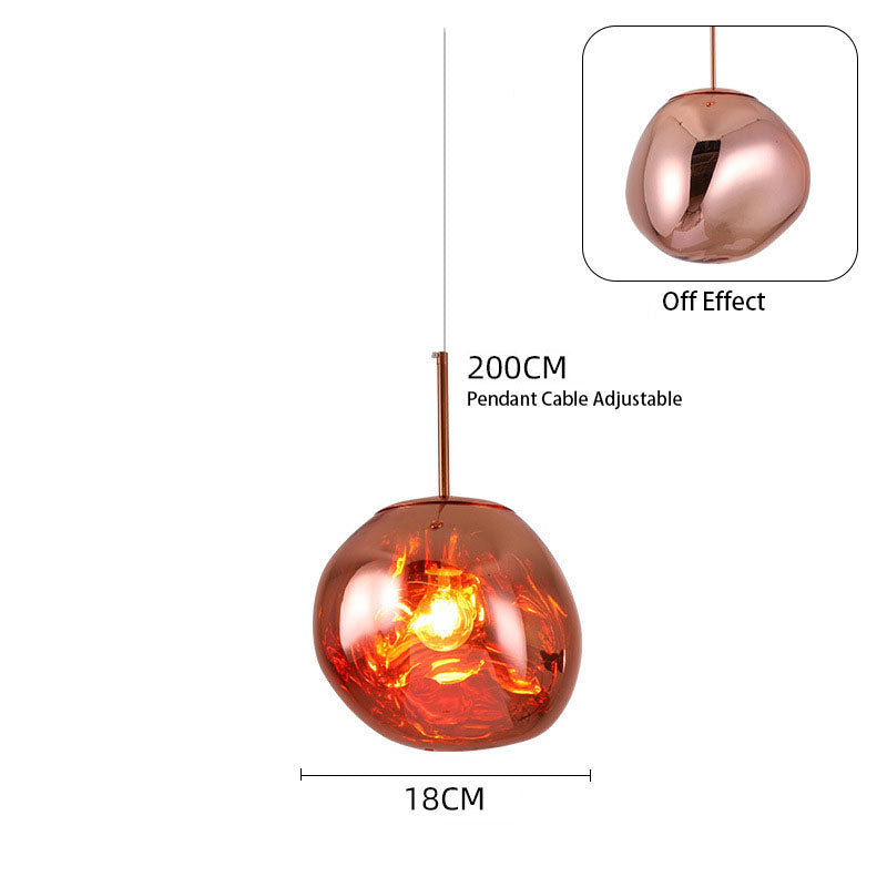 Lava Pendant Lamp - Handcrafted Acrylic Shade Chandelier (UK Stock)