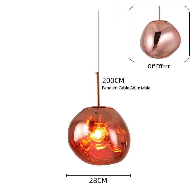 Lava Pendant Lamp - Handcrafted Acrylic Shade Chandelier (UK Stock)