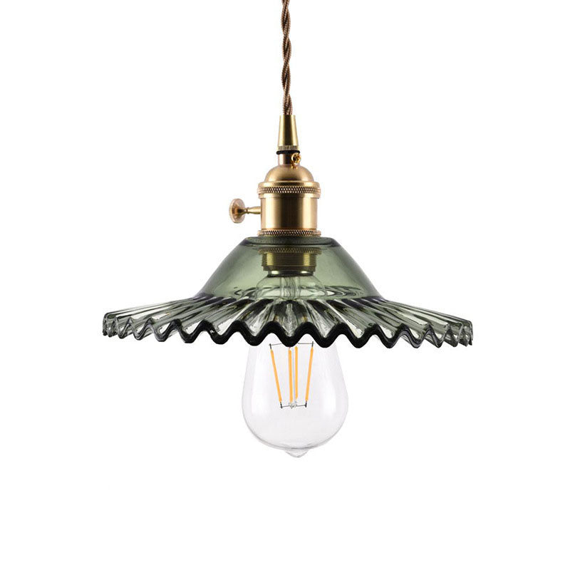 Glass Vintage Pendant Light – Adjustable Industrial Lighting