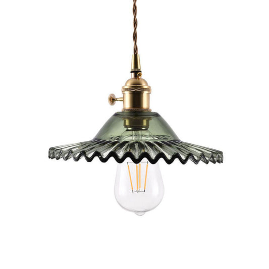 Glass Vintage Pendant Light – Adjustable Industrial Lighting