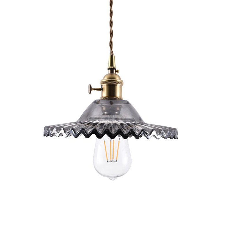 Glass Vintage Pendant Light – Adjustable Industrial Lighting