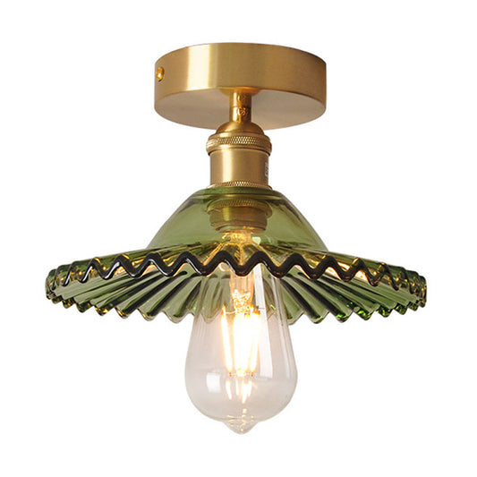 Glass Ceiling Light Fixture Ceiling-Mounted Chandelier