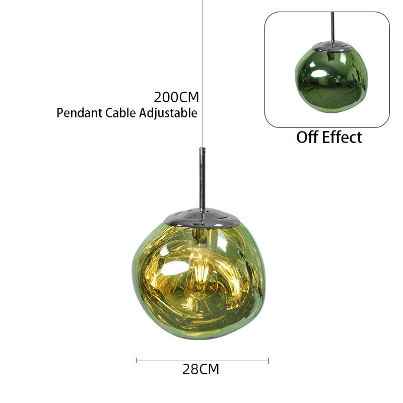 Lava Pendant Lamp - Handcrafted Acrylic Shade Chandelier (UK Stock)