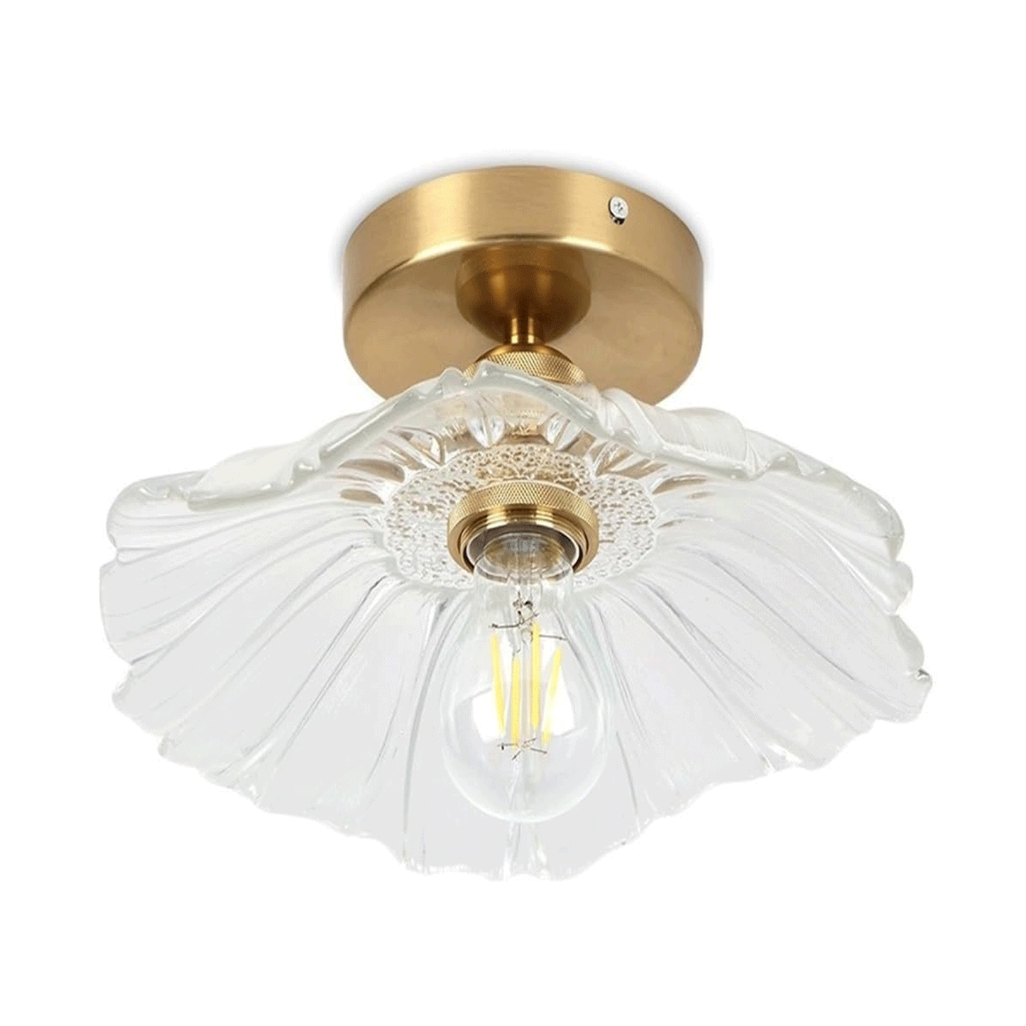 Glass Ceiling Light Chandelier Lighting Fixture, Green