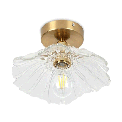 Glass Ceiling Light Chandelier Lighting Fixture, Green