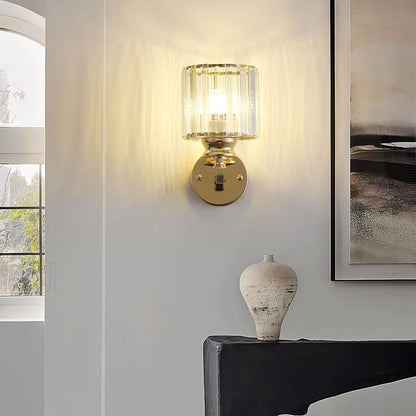 Crystal Wall Light Sconce, E27 Gold Crystal Wall Lamp