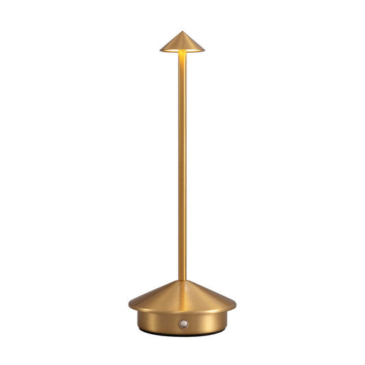 Portable Cordless Table Lamp Rechargeable Battery Operated Lighting, Gold