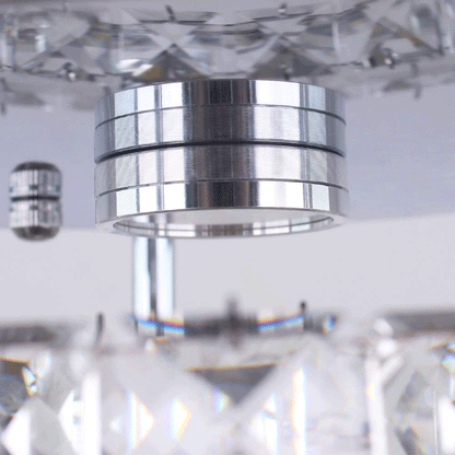 Mini Crystal Ceiling Light Led Chandelier, White Light-6500K